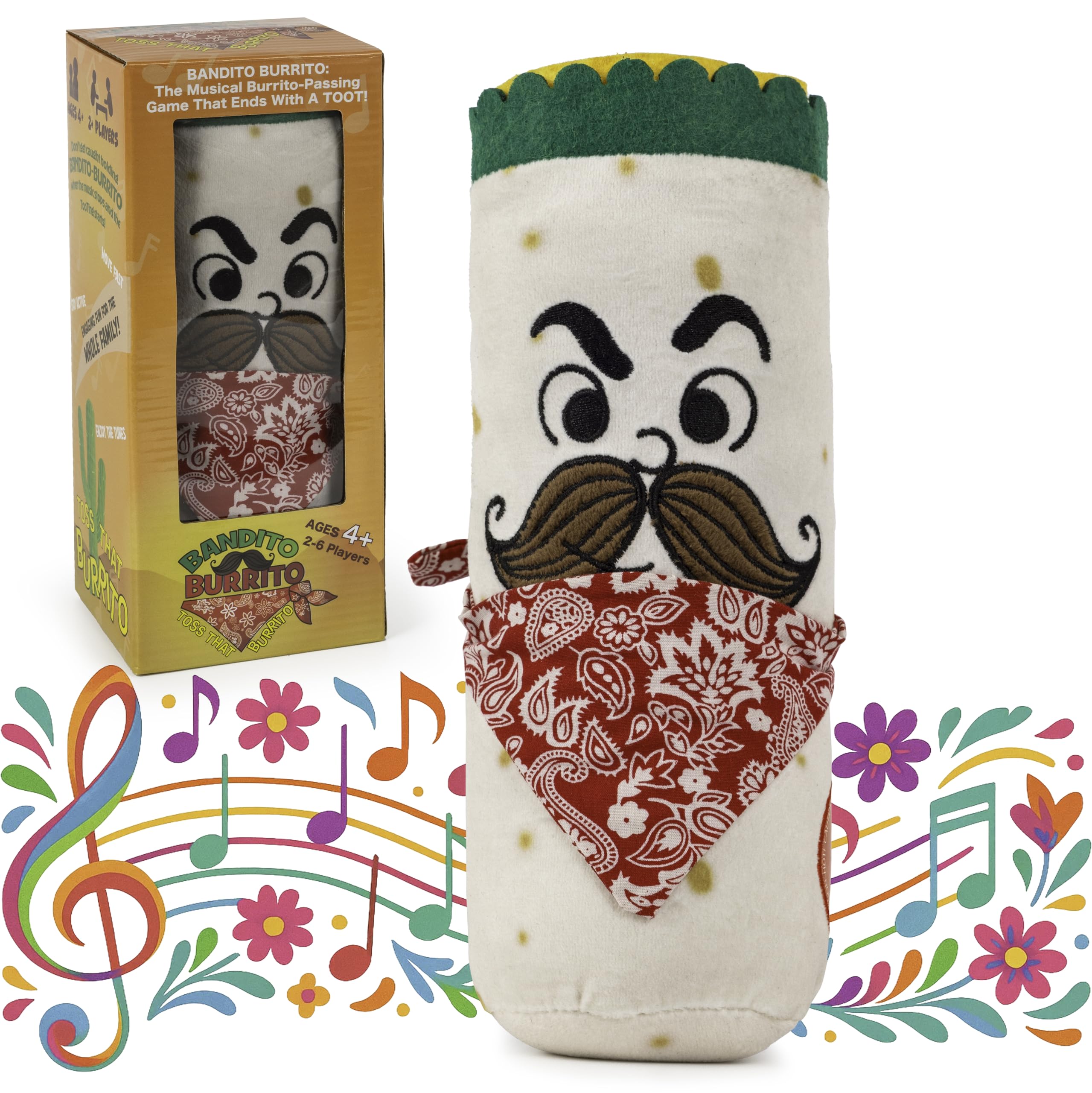 Squirrel Products Bandito Burrito in play encourages family laughter and active interaction.