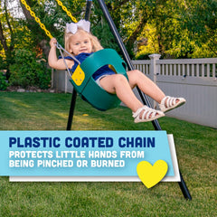 Squirrel Products galvanized hardware ensures durable backyard setup
