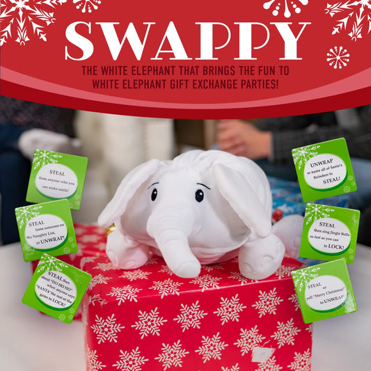 Squirrel Products Swappy cards spread highlights playful prompts for laughter-filled exchanges.