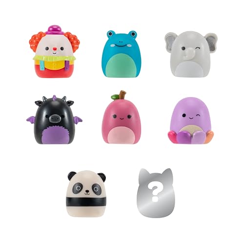 Squish-a-longs 8-pack contents with accessories for dress-up play
