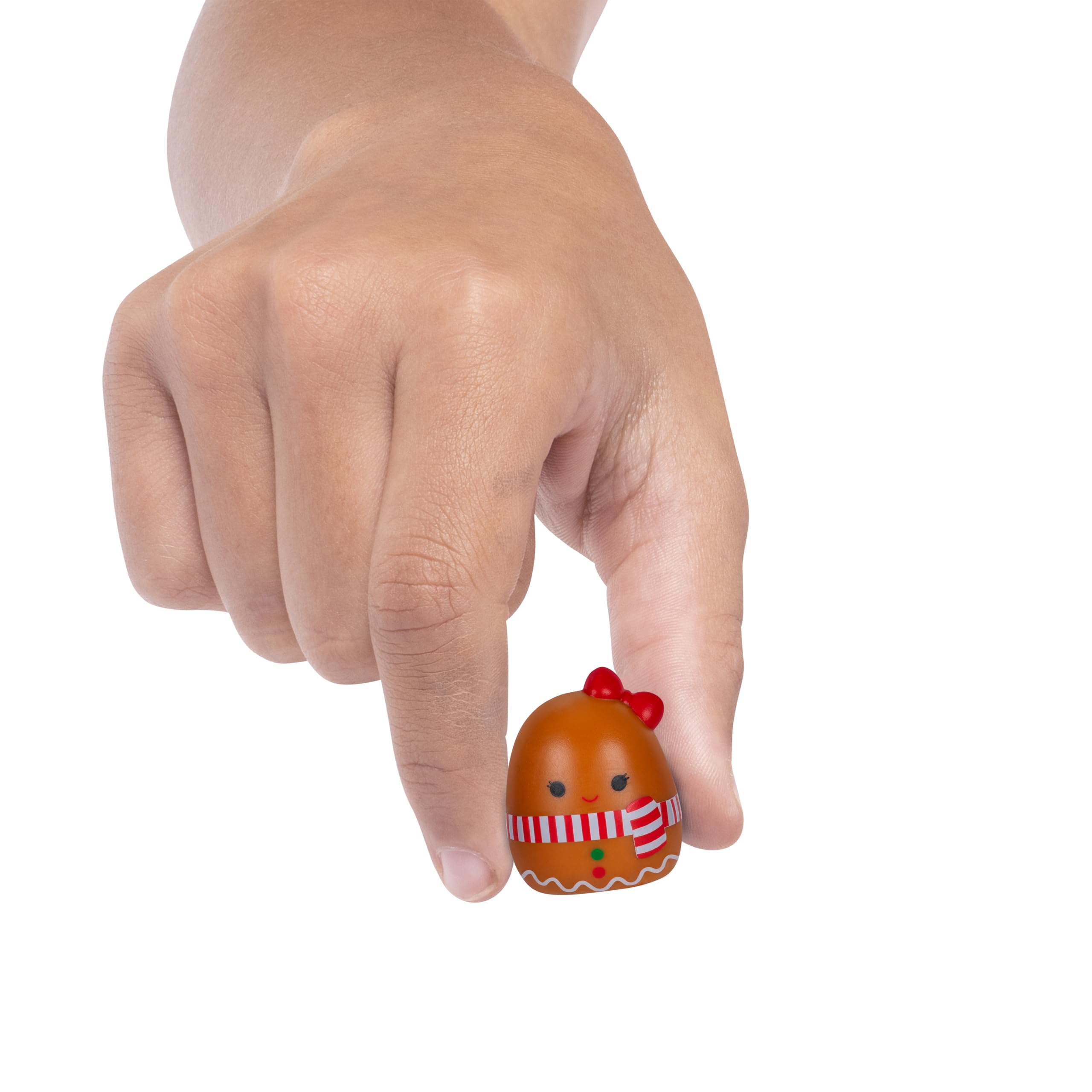 Gingerbread Axolotl Mini-Squish tiny, squeezable delight.
