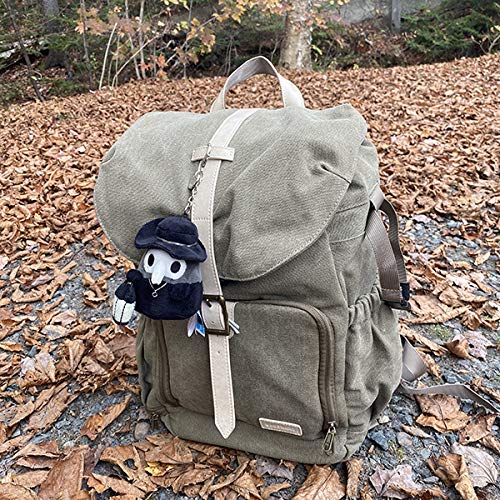 Squishable Micro Plague Doctor plush with metal backpack clip