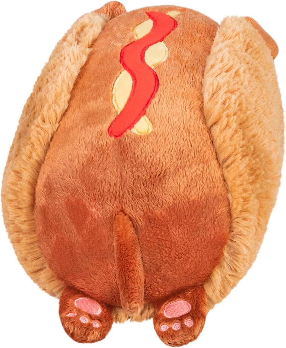 Close-up of ultra-soft fur on the Mini Dachshund Hot Dog plush