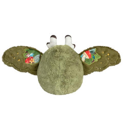 Squishable Mothman cuddle buddy enhances cozy reading nooks and shelves.