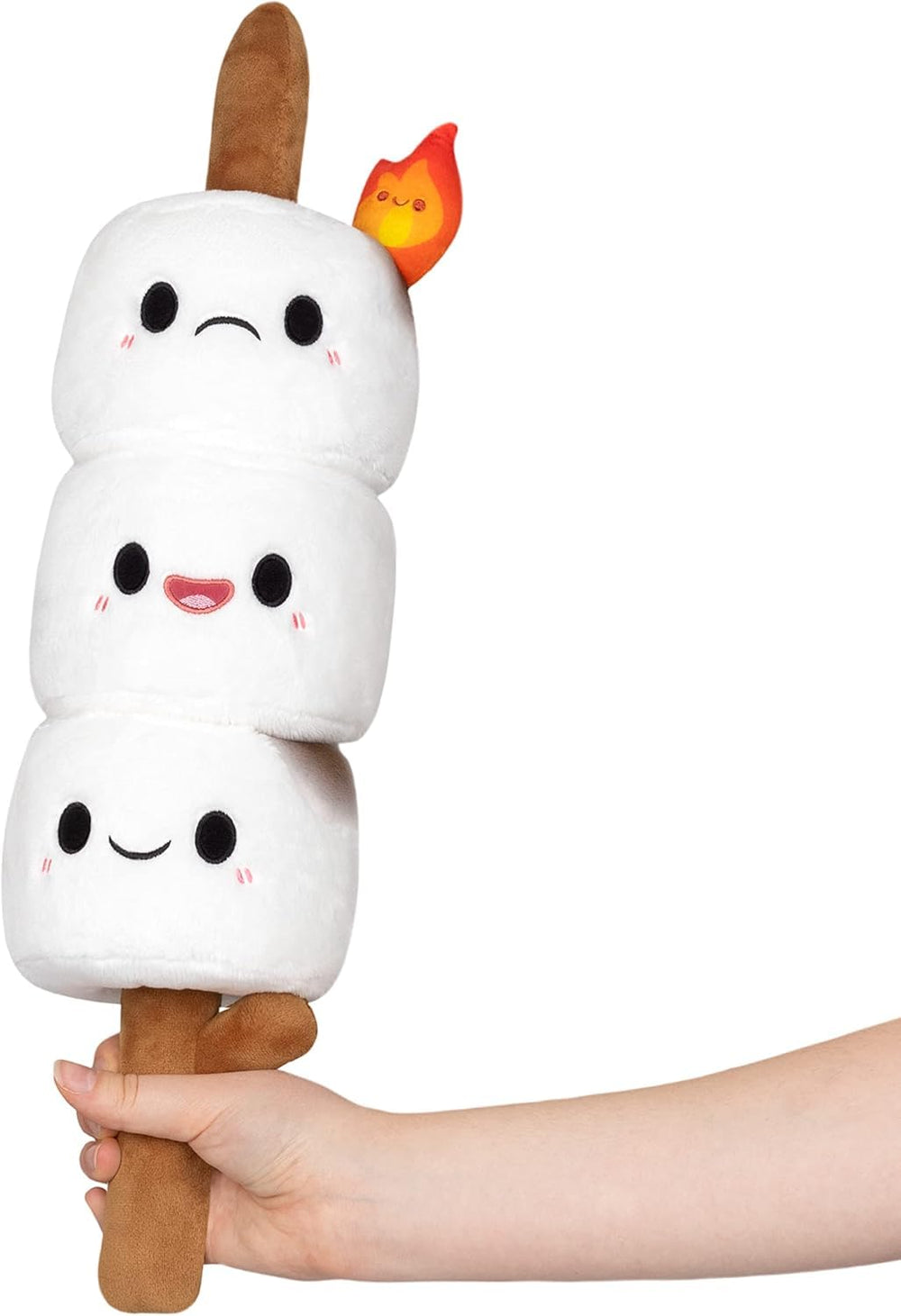 Squishable Mini Marshmallows 19 inch closeup with ultra soft plush for cozy snuggles.