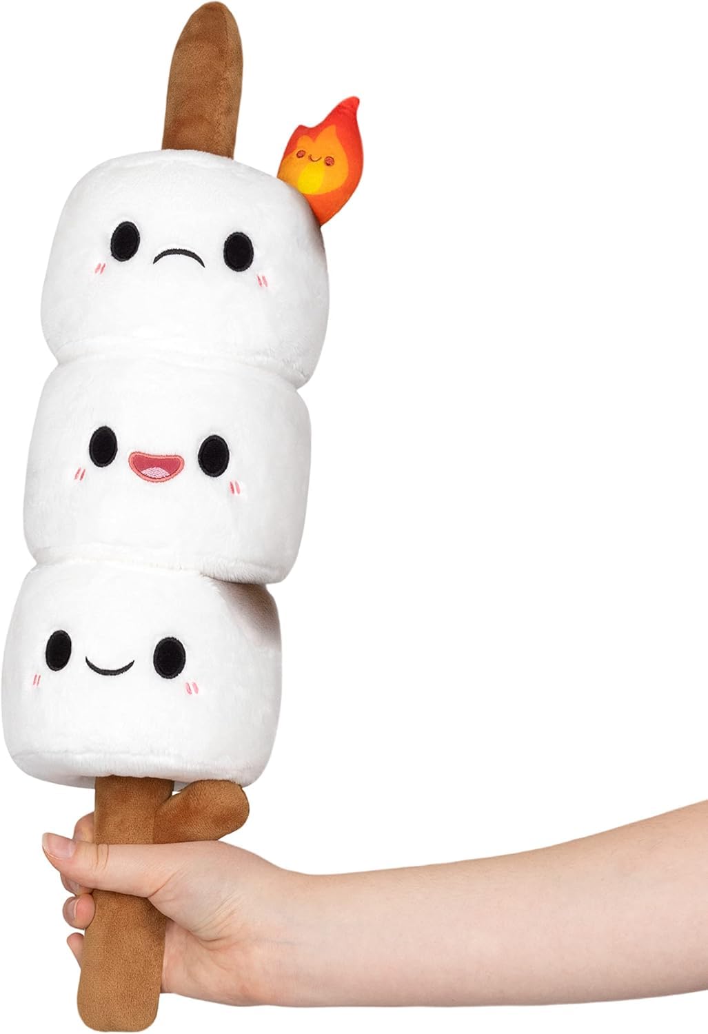 Squishable Mini Marshmallows 19 inch closeup with ultra soft plush for cozy snuggles.