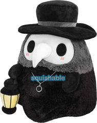 Squishable Plague Doctor 17in full view, a soft plush for cozy desk or bed snuggles.