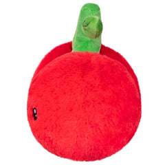 Squishable Snugglemi Snacker Cherries close-up showing soft fur and bean base