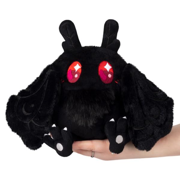 Squishable Snugglemi Snackers Baby Mothman front view, desk companion and cozy decor.