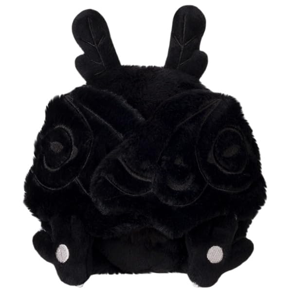 Squishable Snugglemi Snackers Baby Mothman soft-fur-detail close-up shows plush texture.