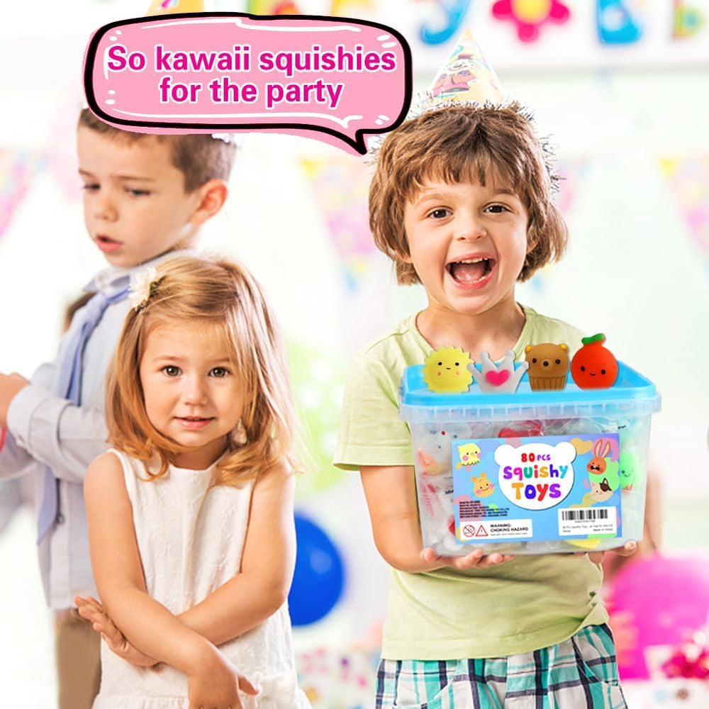 Squishiq colorful squishies set ideal for party prizes