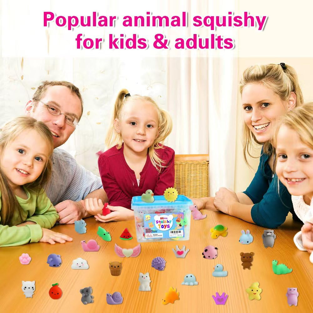 Squishiq mini squishies animals in bright colors