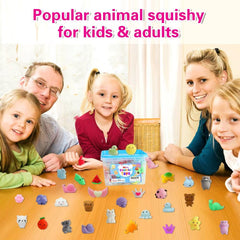 Squishiq mini squishies animals in bright colors