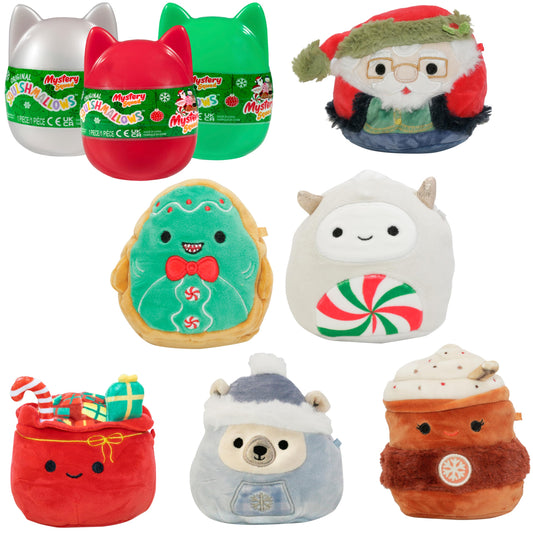 Close-up of soft 4-inch Squishmallows plush with cuddly fur and comforting texture