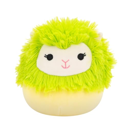 Squishmallows Cavaleri green alpaca plush great for gentle squeezes and imaginative play.