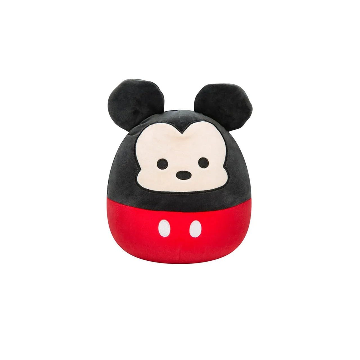 Squishmallows Disney Mickey Mouse 8-inch front view plush for cozy travel cuddles.