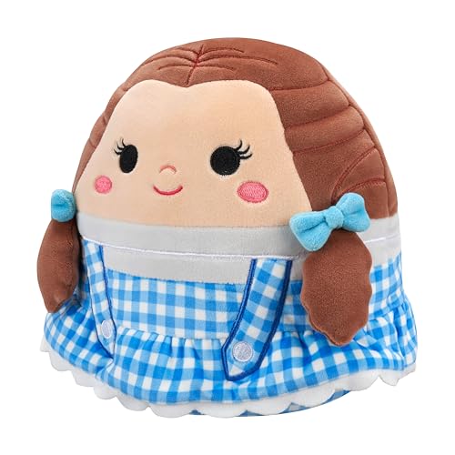 Squishmallows Dorothy Gale face close-up showing plush details and licensed design.