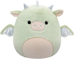 Squishmallows Drew the Dragon plush—soft cuddle buddy for travel and movie nights.