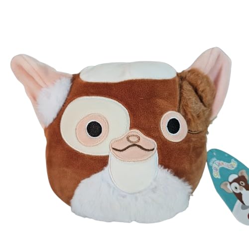 Squishmallows Gizmo gremlins 7-inch plush face, soft cuddle buddy for cozy evenings.