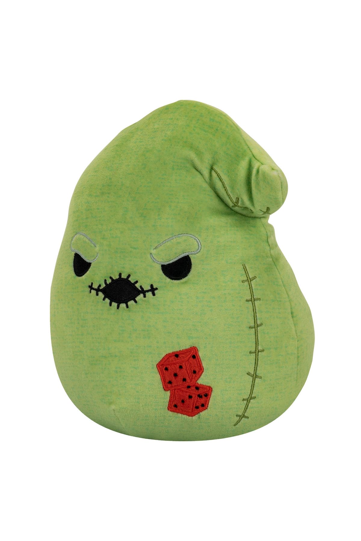 Squishmallows Oogie Boogie close-up highlighting soft fabric texture for a cozy feel.