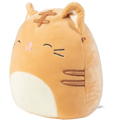 Squishmallows grey cat plush offers comforting squeezable companionship