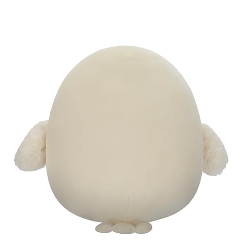 Squishmallows Hedwig plush close-up eye detail emphasizing craftsmanship.