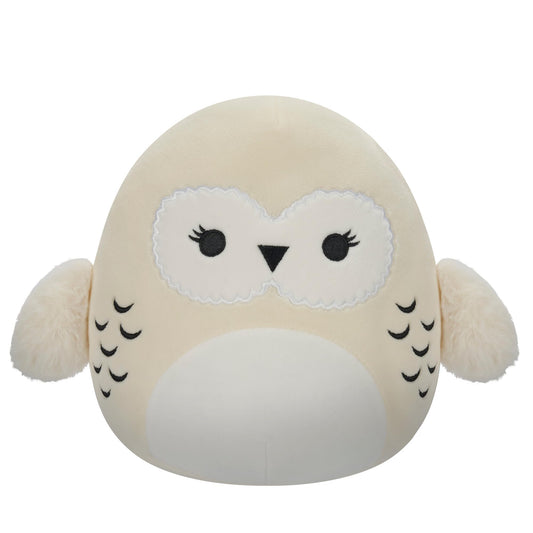 Squishmallows Hedwig plush front view showing ultra-soft fur for cozy snuggles.