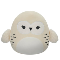 Squishmallows Hedwig plush front view showing ultra-soft fur for cozy snuggles.