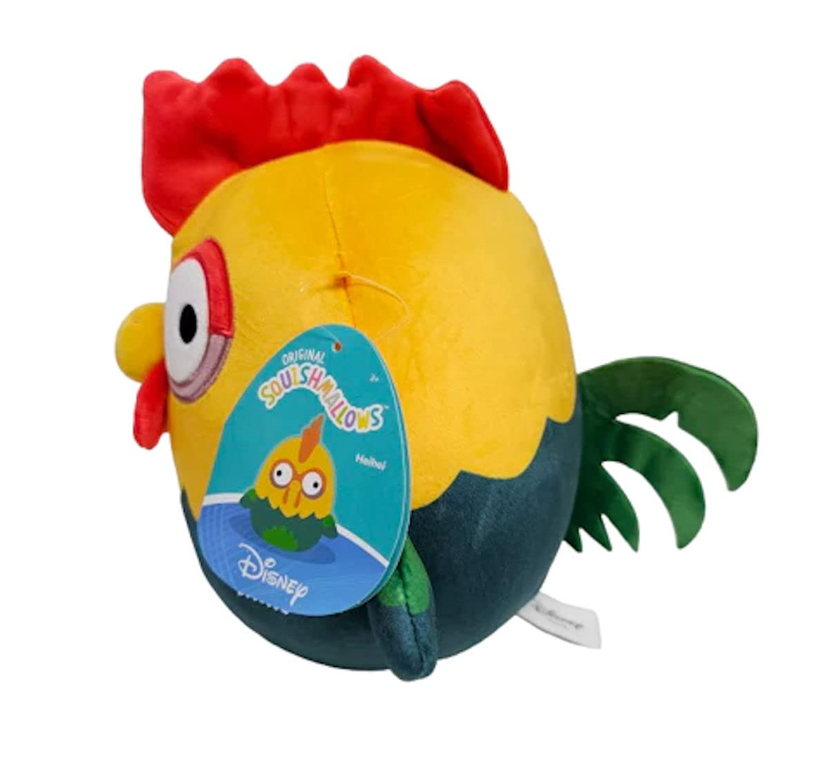 Squishmallows Hei Hei Rooster front view, ideal for cuddles and collection display.