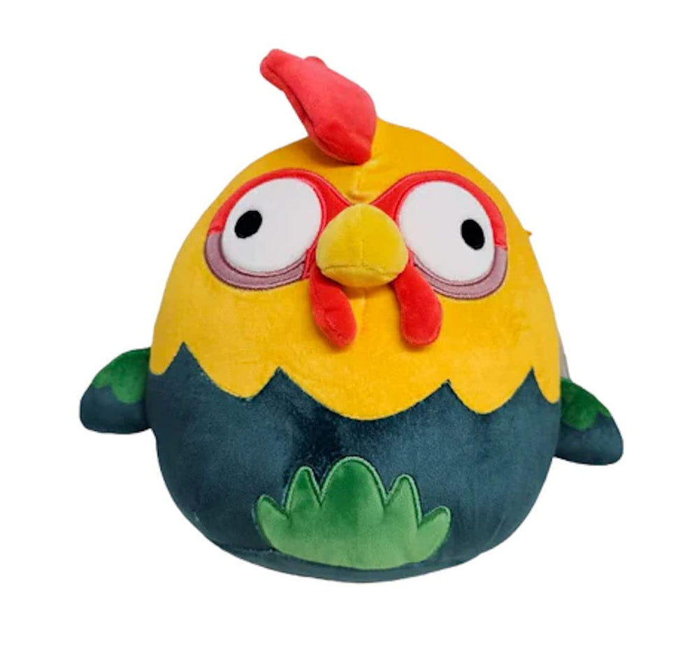 Squishmallows Hei Hei Rooster plush, 8-inch front view, ultra-soft for cuddling and display.