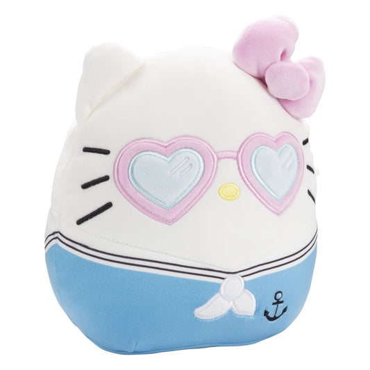 Sanrio Squishmallows Hello Kitty Heart Glasses 8-Inch – Official Plush by Jazwares, 2025 Limited Edition