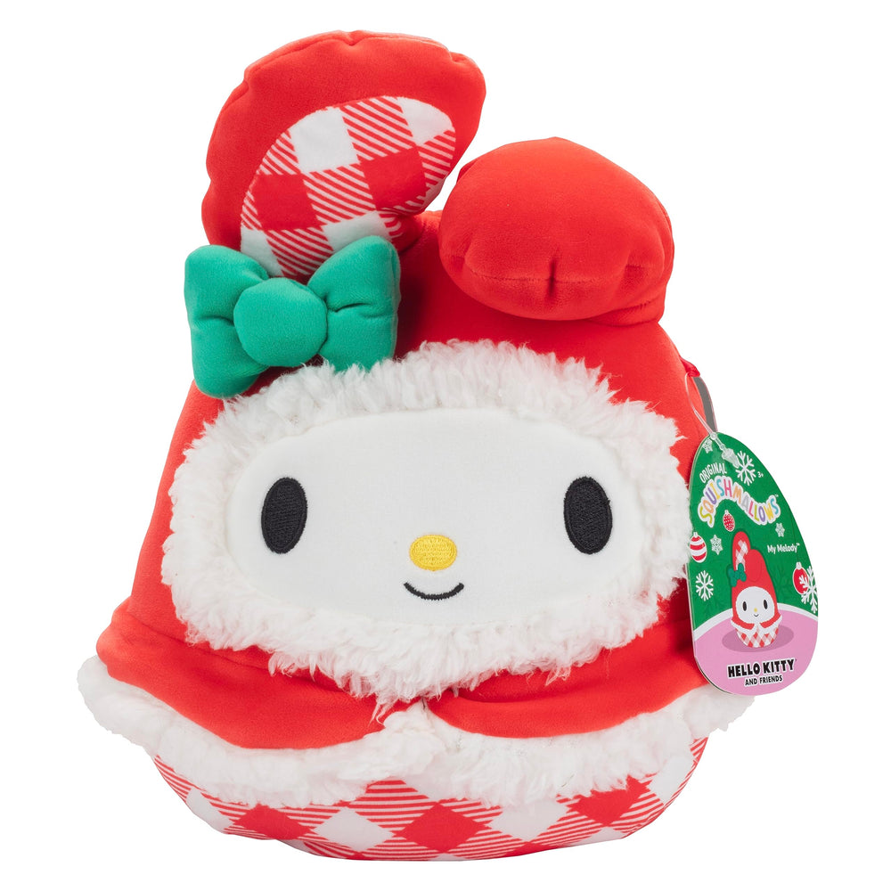 Squishmallows Hello Kitty My Melody 8-inch plush offers cozy hugs for kids and collectors.