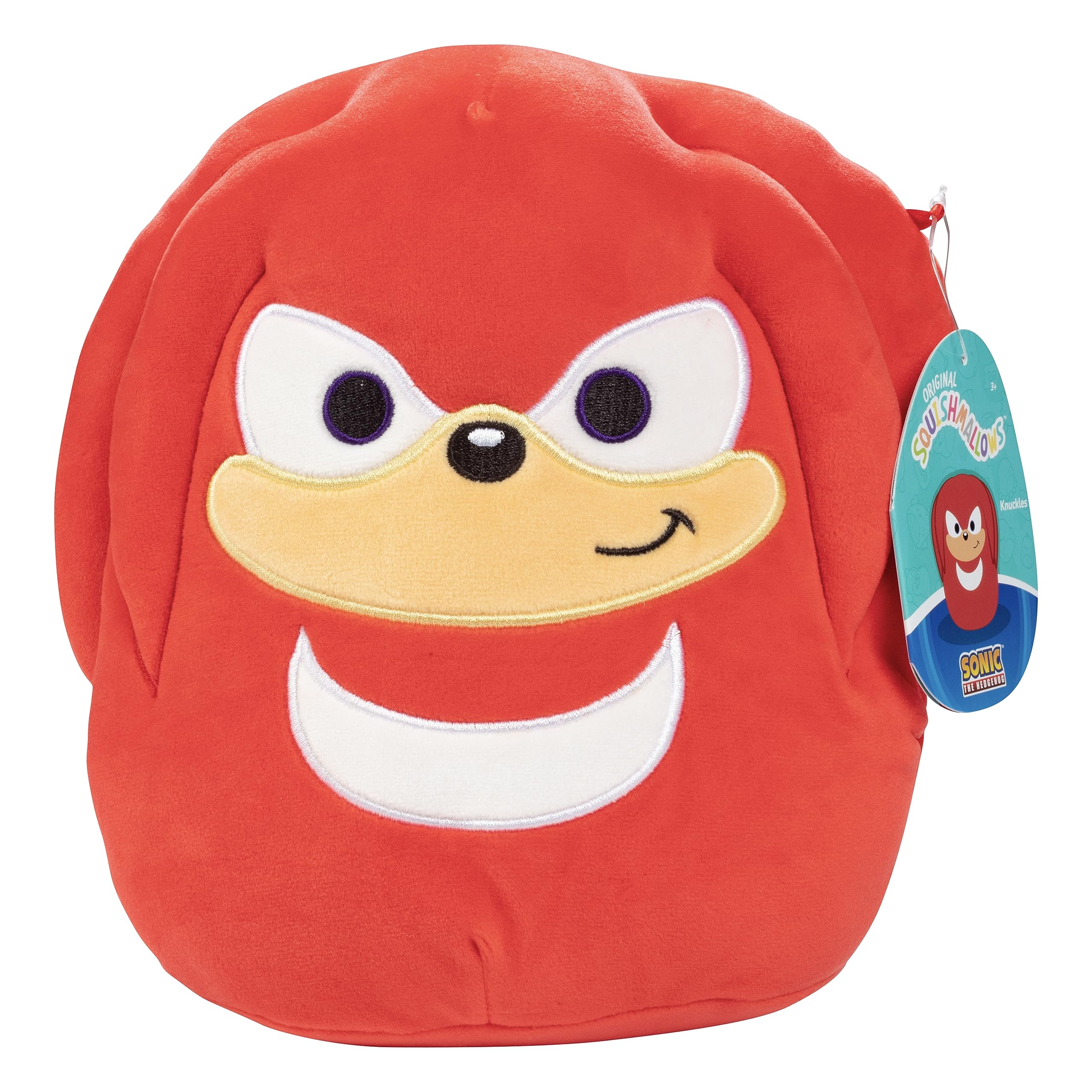 Squishmallows Knuckles 8-inch plush, front view for cuddling and display.