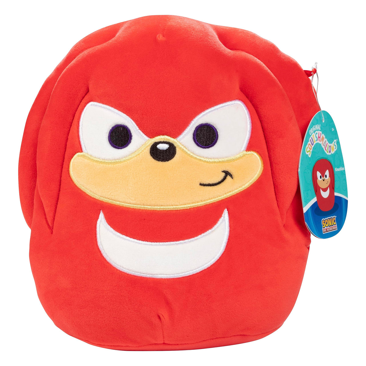 Squishmallows Knuckles 8-inch plush, front view for cuddling and display.