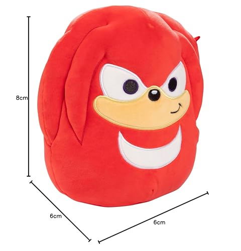Squishmallows Knuckles gift-ready display, perfect for Sonic fans.