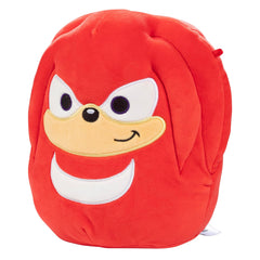 Squishmallows Knuckles soft fabric texture highlighted for tactile fun.