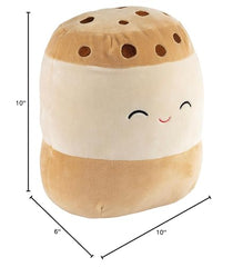 Squishmallows Koako on a shelf display, travel-friendly cuddle companion.