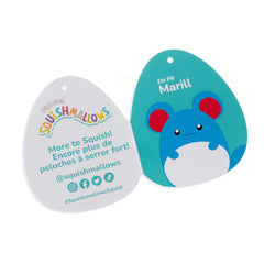 Squishmallows Marill sleepover snuggle, a comforting companion during trips and late-night stories.