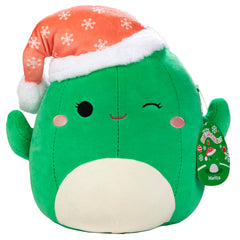 Squishmallows Maritza Christmas Plant Cactus front view for cozy playtime.
