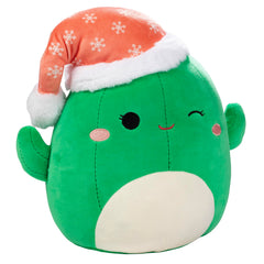 Squishmallows Maritza Christmas Plant Cactus side view, soft plush hug.