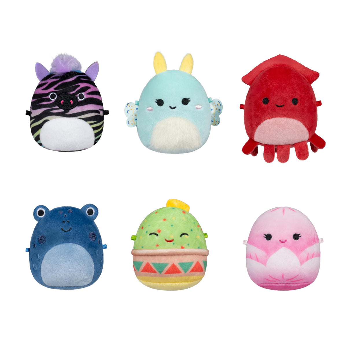 Squishmallows Micromallows Altman the Squid close-up for cuddly display
