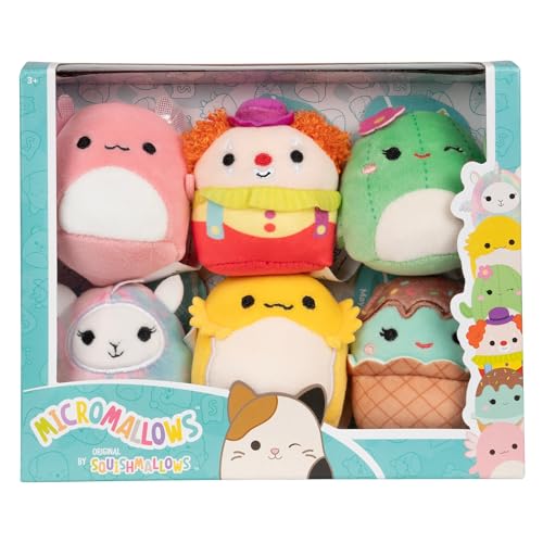 Squishmallows Micromallows Bimbi Clown—tiny companion for desk or bag pals.