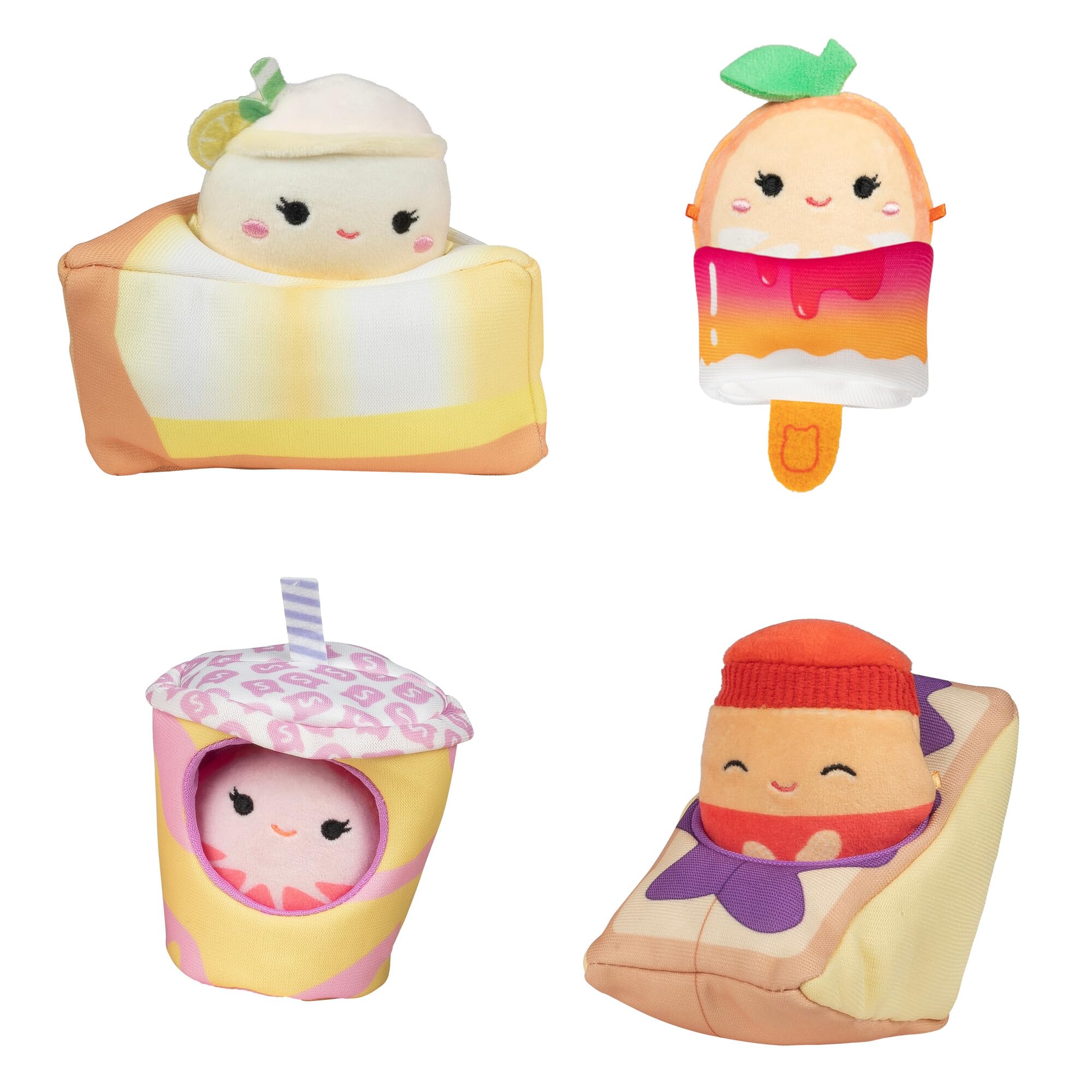 Squishmallows Micromallows Snack Machine set with orange sherbert popsicle for imaginative play