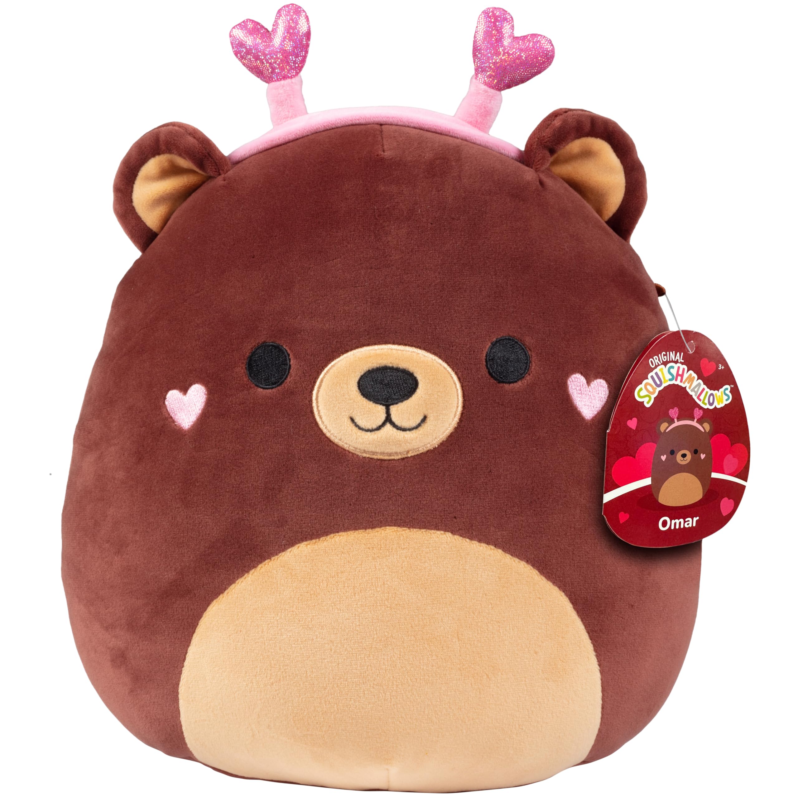 Omar the 10-inch Squishmallows bear plush, ideal for hugs and gifting.