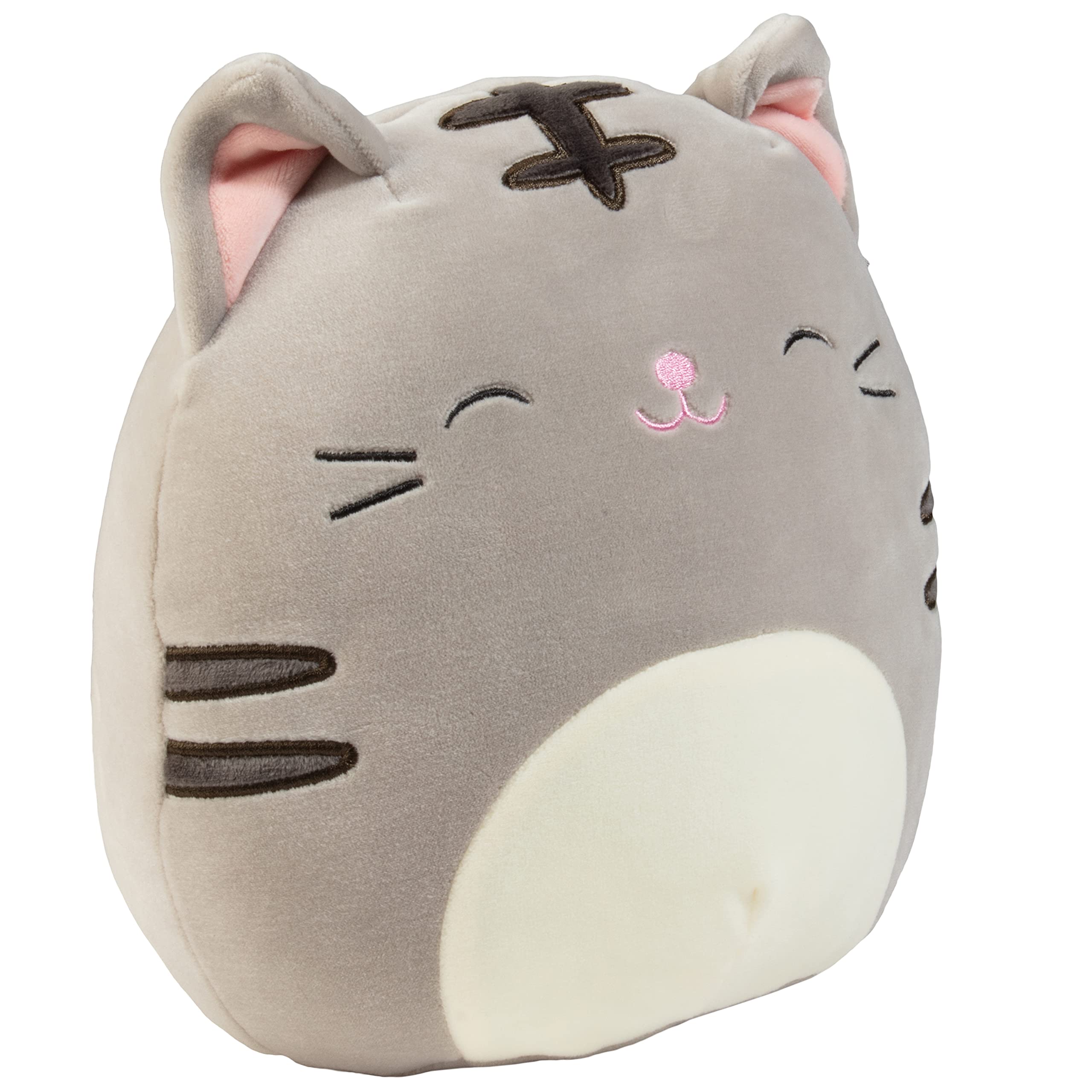 Official Jazwares Squishmallows orange cat plush with collectible charm