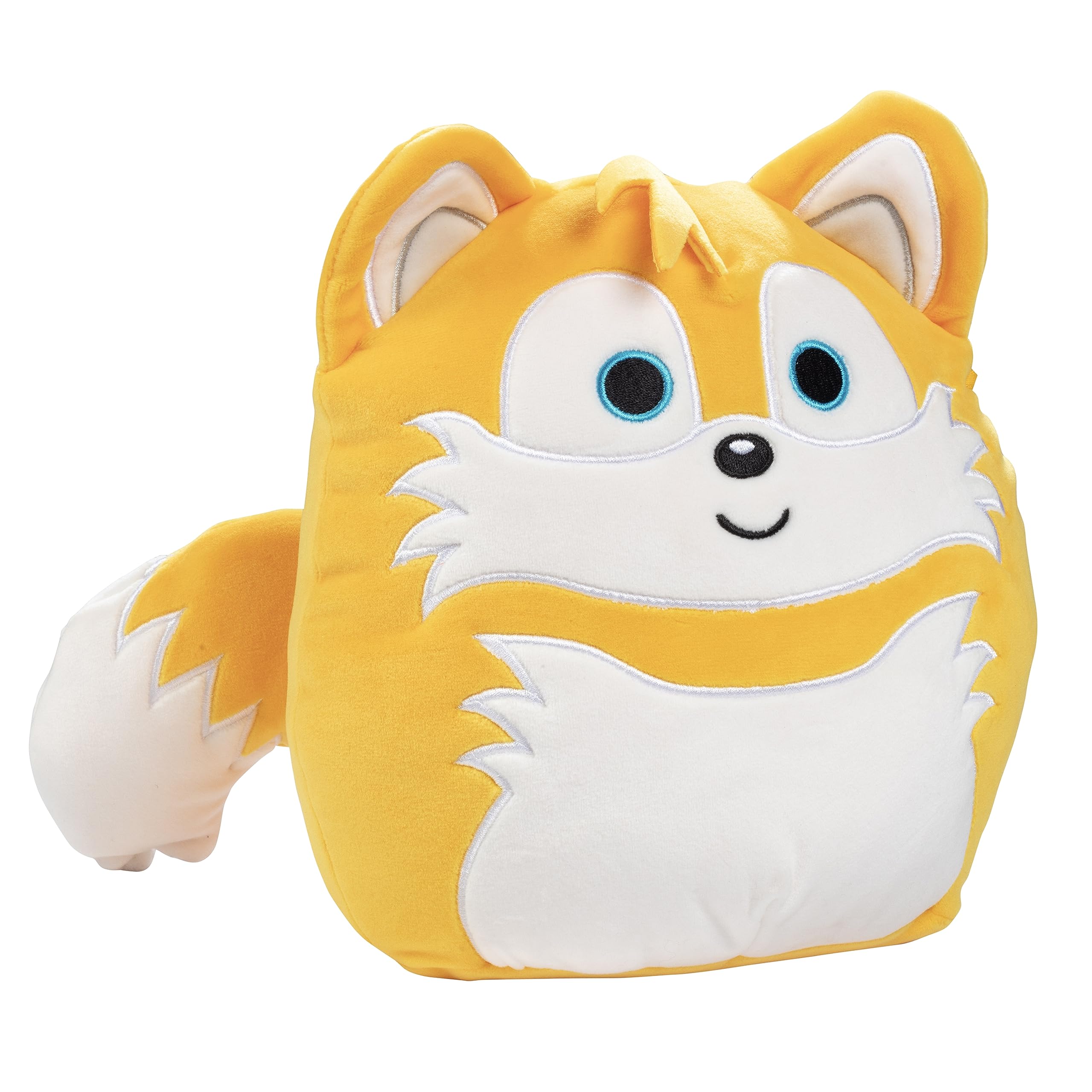 Squishmallows Sonic Tails plush side view, great for imaginative play