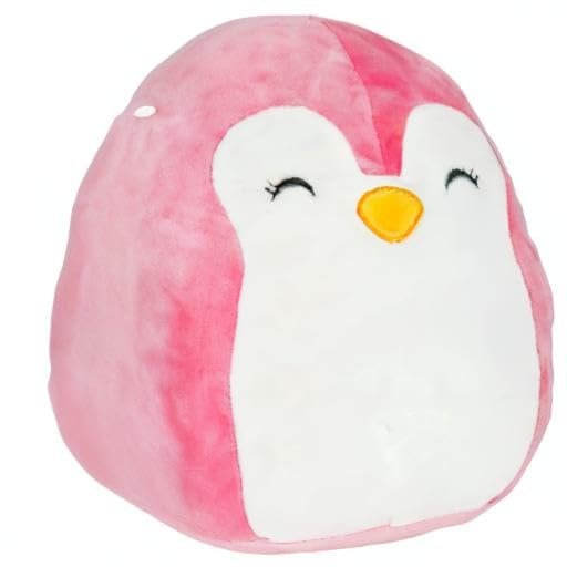 Piper the Penguin close-up shows marshmallow-soft texture and collectible appeal.