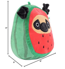 Squishmallows Prince Watermelon Pug collectible status for fans and plush lovers.