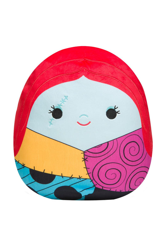 Squishmallows Sally 8-inch face close-up showing soft, huggable plush for cozy play.