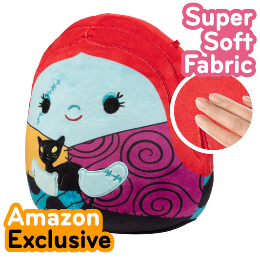 Squishmallows Sally Nightmare Before Christmas face close-up – ideal for cozy hugs.